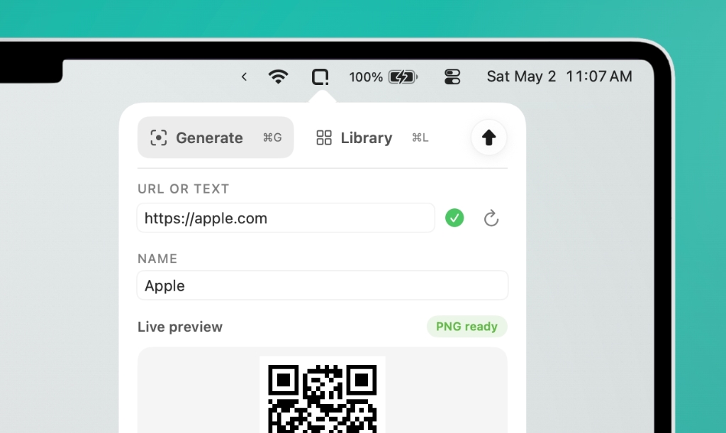 QRDev app screenshot