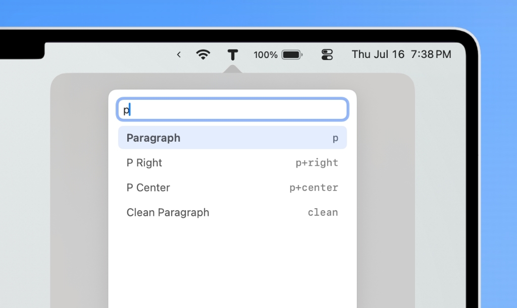 TextCase Quick Switch keyboard shortcut